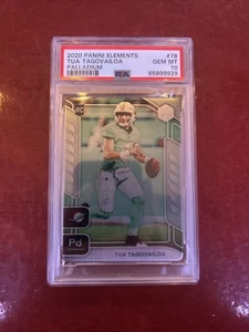 2020 Panini Elements Tua Tagovailoa Rookie - Palladium /46 PSA 10 Gem Mt - Bild 1 von 2
