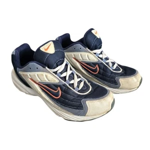 Y2K primi anni 00 scarpe da ginnastica Nike vintage UK 7 - segni visti, una suola ha bisogno di incollaggio - Foto 1 di 15