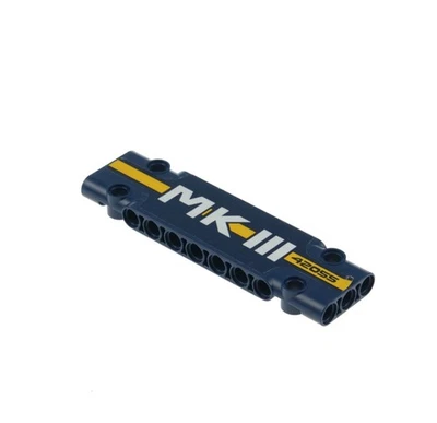 1X Lego Technic Plate 3X11X1 Dark Blue Sticker MK III White 42055 15458PB008 - Image 1 of 2