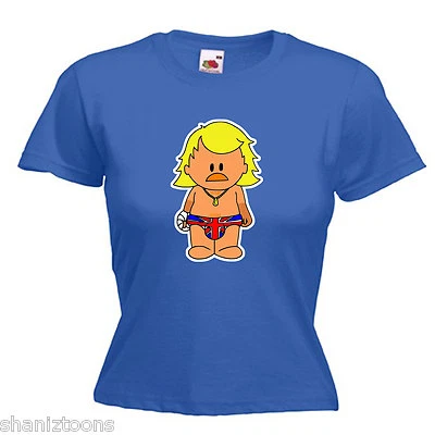 Keith Lemon Inspired Cartoon Ladies Lady Fit T Shirt 13 Colours Size 6 - 16  - Image 1 of 4