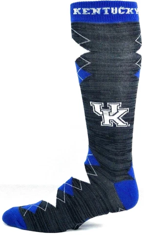 Kentucky Wildcats Charcoal Gray RMC Fan Nation Crew Socks Cover