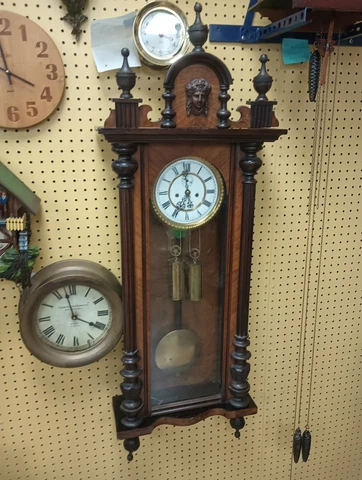 Gustav Becker weight driven Vienna Regulator Clock Overhauled International Sale Cover