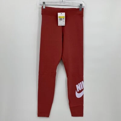 Nike Women's Essential Leggings Lightweight CZ8528-691 Pink White Logo Size S - Image 1 of 4