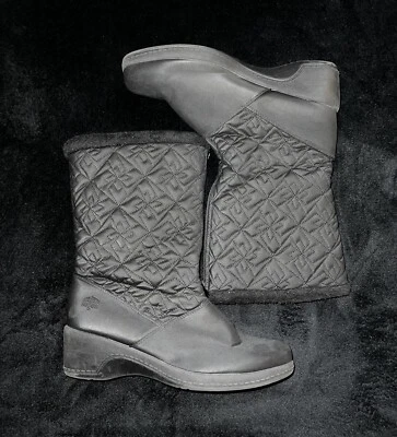 Totes Jonie Mujer Negro Impermeable Botas de Invierno Cremallera Frontal Aisladas EE. UU. Talla 11W Foto 1 de 4