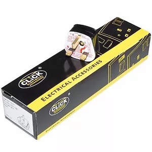 Boîte de 10 UK 3A 3 Ampères AC Fusionné Noir Secteur 3 Broches Éclairage Prise Électrique PA331 - Photo 1/2