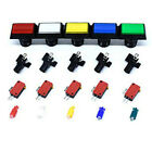 30*50mm Arcade Square Rectangle Buttons LED Push Illumilated with Microswitch