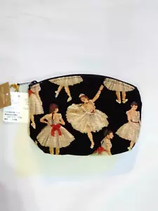 Belle Branchee kleine Tasche schwarz Ballerina Muster Made in Japan belgischer Stoff - Bild 1 von 7