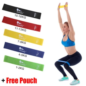 Resistance Bands Strength Ladies latex Bands Hip Circle Legs Yoga Exercise US - Picture 1 of 10