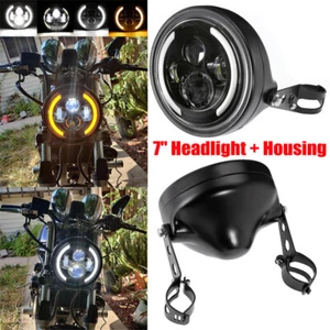 7 inch LED Headlight With Housing Bucket For Honda Shadow Aero 750 VT750C - Picture 1 of 12