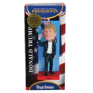 LIMITED 2025 DONALD TRUMP INAUGURATION ROYAL BOBBLES BOBBLEHEAD 47TH PRESIDENT - Picture 1 of 2
