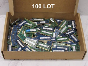 100 LOT - 4GB PC3L-12800S DDR3 1600MHz SODIMM Memory Laptop RAM - Major Brands - Picture 1 of 1