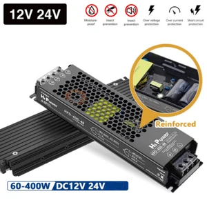 AC 240V to DC 12/24V LED Driver Switch Power Supply Transformer Adapter 60W-400W - Picture 1 of 22