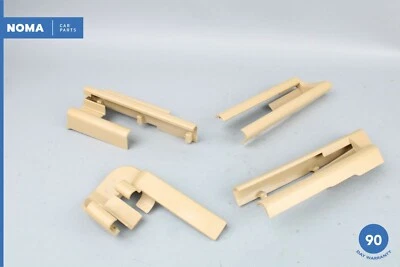 02-08 BMW 750Li E66 Asiento de pasajero delantero derecho Cubierta exterior Borde Beige Conjunto OEM Foto 1 de 4