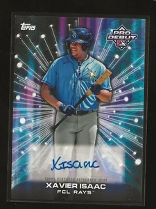 2023 Topps Pro Debut Xavier Isaac Future Cornerstones Rays Auto 65/99 (#FC-XI) - Picture 1 of 2