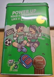 New 2025 Milo MILO 75 Tahun Metal Container Canister Tin Besi 12cmx18.5cmx9cm - Picture 1 of 16
