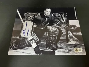 Glenn Hall Chicago Blackhawks Autographed Signed 8x10 HOF 75 Beckett / - Picture 1 of 1