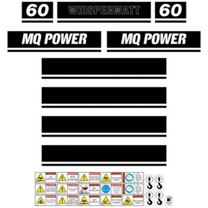 Multi Quip DCA60 Decals 60kva Generator Aftermarket Decals Stickers - Picture 1 of 1