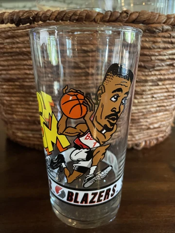 Portland Trail Blazers Rod Strickland ZOOM Beverage Glass 93/94 Dairy Queen Cover