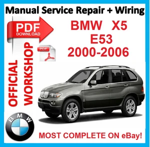 # OFFICIAL WORKSHOP MANUAL service repair FOR BMW X5 E53 2000 - 2006 - Picture 1 of 4