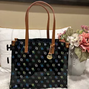 Dooney & Bourke Medium Tote Black Multi Acrylic Shoulder Bag/Handbag - Picture 1 of 6