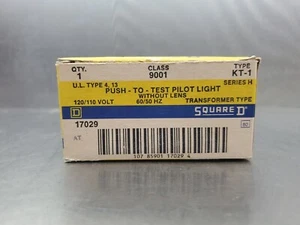 Square D Class 9001 Type KT-1 Push-To-Test Pilot Light. 4E-27 - Picture 1 of 2