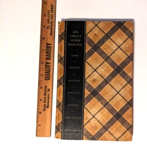 All About Home Baking Vintage Hardback Book~1933 - Picture 1 of 4