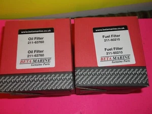 BETA MARINE OIL FILTER 211-63760/ FUEL FILTER 211-60210 BETA 10 14 16 20 25 - Picture 1 of 1