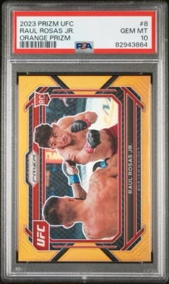 2023 Panini Prizm UFC Raul Rosas Jr. Orange Prizm Parallel /99 SSP RC Rookie - Image 1 of 2