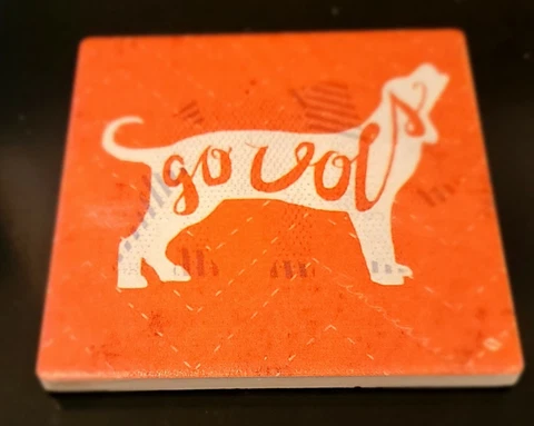Tennessee Volunteers (TN Vols) Smokey Mascot Thirstystone Coaster Cover