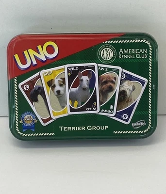 UNO AKC American Kennel Club Terrier Group Edition - Tin Box -Complete 152 Cards - Image 1 of 4