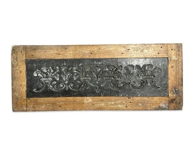 Antique INDUSTRIAL MOLD Old VICTORIAN Furniture FLOWER Scroll APPLIED CARVING - Image 1 of 4