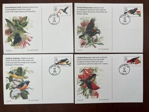 UX293-296 Tropical Birds (Set of 4) FDC USPS Jul 29 1998 Ponce PR - Picture 1 of 2