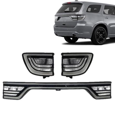 3PCS Tail Lights For 2014-2022 Dodge Durango Camera Hole Smoked Liftgate Center - Image 1 of 4