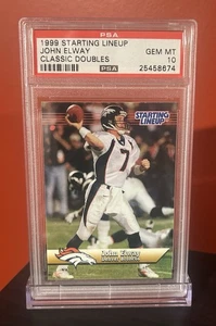 John Elway PSA 10 1999 Starting Lineup Classic Doubles GEM MT POP 2 Broncos HOF - Picture 1 of 2