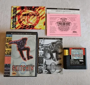 SKITCHIN SEGA GENESIS COMPLETE IN BOX W/ REGISTRATION CARDS & AD - Picture 1 of 11