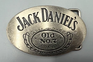 Jack Daniel's Metal Belt Buckle - Silver ~ VGC - Picture 1 of 5