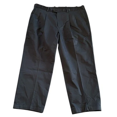 Calça John W. Nordstrom preta plissada frontal sem rugas 40W/30L - Imagem 1 de 4