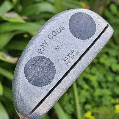Ray Cook M-1 S.A. Texas Pat. Pend. Mid Mallet Golf Putter 35.5" Original Grip - Image 1 of 4