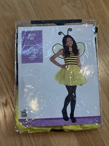 Beezy Bee Girls Halloween Costume, Dress.Headband.Wings, Sz M(8-10), Worn Once - Picture 1 of 8