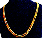 Brand New; Chunky  9k Gold Filled  Close  Link Necklace