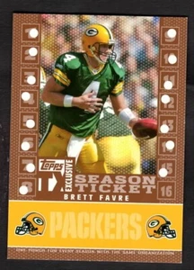 2007 Brett Farve Topps Football Season Ticket /99 Green Bay - Picture 1 of 3