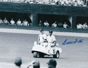 EDDIE FISHER  CHICAGO WHITE SOX  ACTION SIGNED 8x10 - Picture 1 of 1