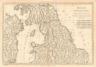 Royaume Dangleterre Partie Septentrionale England And Wales North Bonne 1787 Map