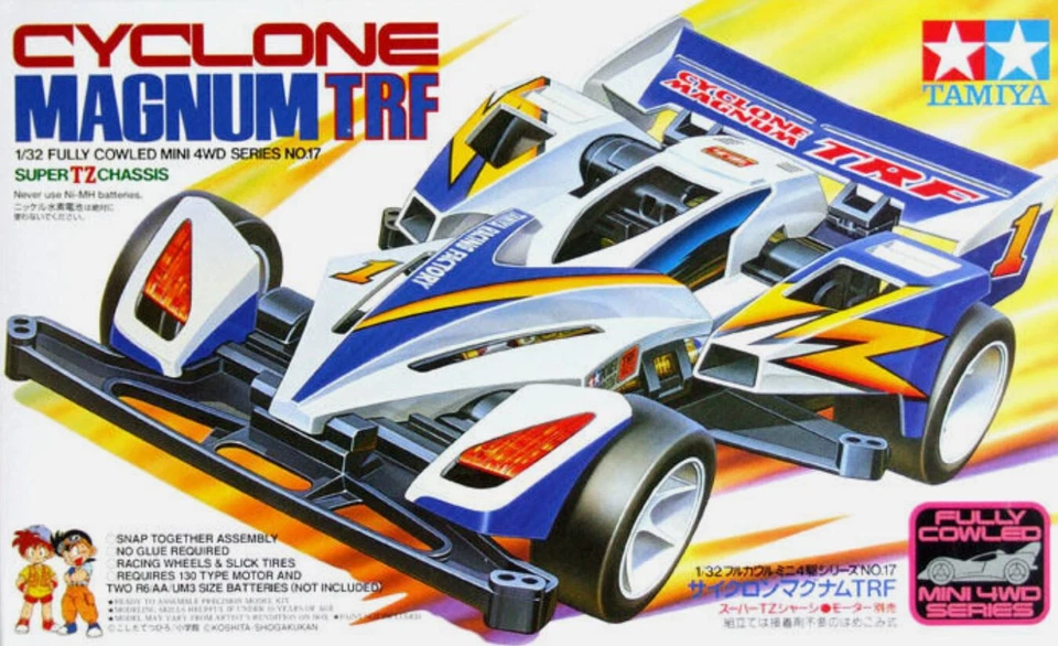 Mini4wd Let's Go Cyclone Magnum TRF Ta19417 - Tamiya modellismo