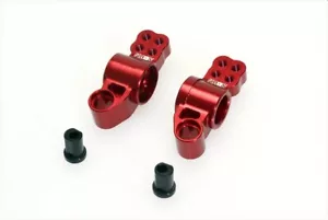 Cen CKM0303 KAOS Rally 1 Puma Rear Wheel Hub Carriers (L/R, CNC Aluminium Red) - Picture 1 of 1