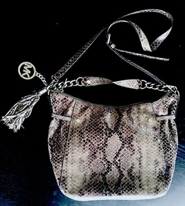Michael Kors Jet Set Pearl Grey Python - Picture 1 of 12