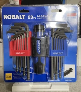 NEW Kobalt Ball End Hex Key Set 23 Pieces Dual Action Handle 0498877 Free S/H! - Picture 1 of 2