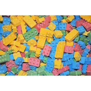 CANDY BLOCKS 4 FLAVORS BUILDING BLOX FRESH STOCK YOU CHOOSE BULK POUND AMOUNT - Picture 1 of 1