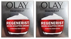 Olay Regenerist Micro-Sculpting Cream For Anti Aging & Wrinkles, 1.7 oz (2 Pack) - Picture 1 of 1
