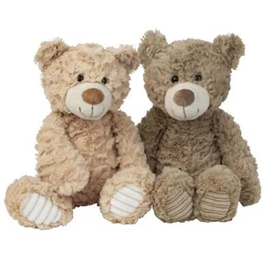 2 Stück Teddybär Plüschtier Hellbraun und Dunkelbraun 35cm Teddy Kuscheltier Bär - Bild 1 von 1